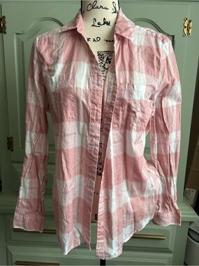 Pendleton Pink and White Striped Collar Shirt
